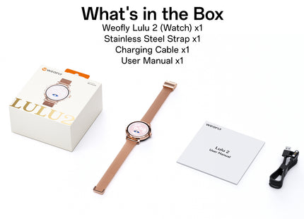 Lulu 2 Smart Watch for Women | AMOLED Display | Bluetooth Calling | Stainless Steel Strap | Health & Fitness Tracker