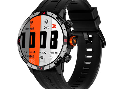 Weofly Conquer 2 Smartwatch for Men & Women – 1.43″ AMOLED Display, GPS Outdoor Sports Watch, 3ATM Waterproof, 100+ Sports Modes, Fitness Tracker iOS & Android Compatible (1 Year Warranty)