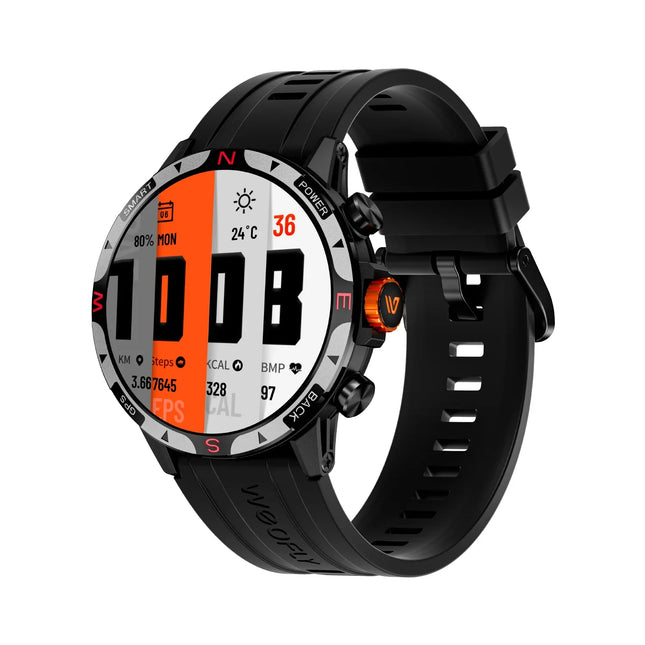 Weofly Conquer 2 Smartwatch for Men & Women – 1.43″ AMOLED Display, GPS Outdoor Sports Watch, 3ATM Waterproof, 100+ Sports Modes, Fitness Tracker iOS & Android Compatible
