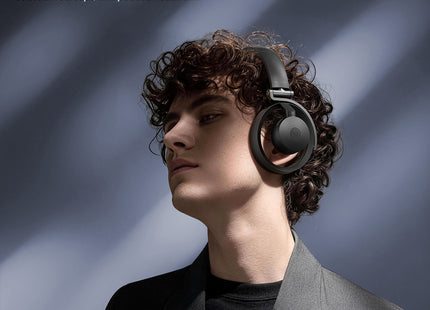 Weofly Mixer Open Ear Headphones, Wireless Headphones, 40-Hour Playtime with Carrying Case (Black)