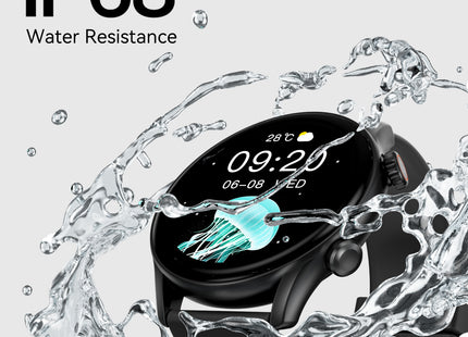 Weofly Spirit 2 Smart Watch for Men & Women, 1.39″ HD Display, Fitness & Heart Rate Tracker, IP68 Waterproof, 100+ Sports Modes, Long Battery Life, Compatible with Android & iOS (1 Year Warranty)