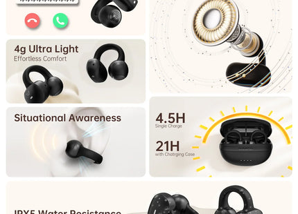 Weofly ClipFits Clip-on Earbuds