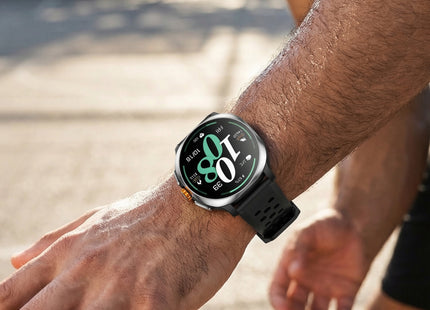 Weofly Vive 2 GPS Smart Watch with 1.43" AMOLED Display, Bluetooth Calling, 5ATM Waterproof, Heart Rate & SpO2 Monitor, Android & iPhone Compatible - Silver