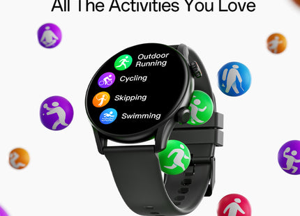 Weofly Spirit 2 Smart Watch for Men & Women, 1.39″ HD Display, Fitness & Heart Rate Tracker, IP68 Waterproof, 100+ Sports Modes, Long Battery Life, Compatible with Android & iOS (1 Year Warranty)