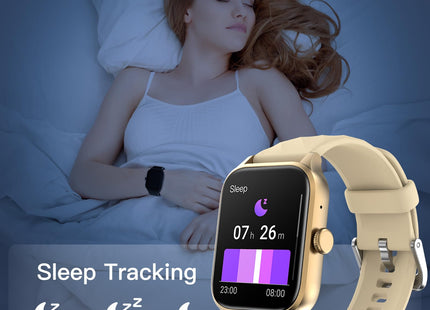 Weofly Active Smart Watch (Answer/Make Calls), 1.85" HD Touch Screen Smartwatch for Men Women Fitness Tracker with 100+ Sport Modes/Heart Rate/Blood Oxygen/Sleep Monitor IP67 Waterproof (1 Year Warranty)