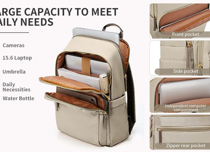 Laptop Backpack Women Casual Travel Backpack Water Resistant Anti Theft College Notebook Backpacks Business Back Packs for Work