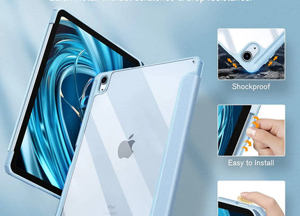 For iPad Case 10.2 9th 8th 7th 10 10th Generation Pro 11 13 2024 12.9 2022 Cover Pencil Holder Funda For iPad Air 5 4 10.9 Cases