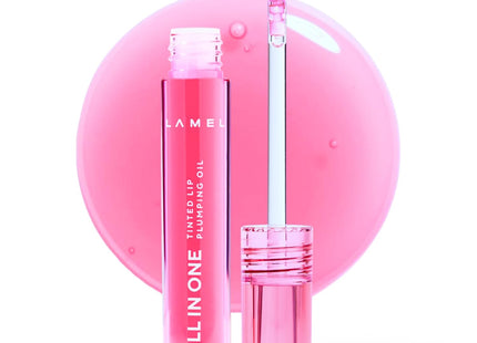 LAMEL All in One Lip Tinted Plumping Oil №402 Pink Sparkle 3ml