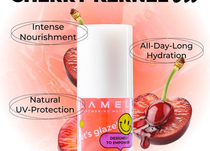 LAMEL Moisturizing Lip Oil LET'S GLAZE 402 Strawberry Jam 4gm