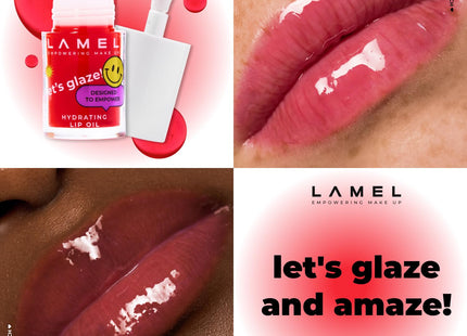 LAMEL Moisturizing Lip Oil LET'S GLAZE 403 Sweet Cherry 4gm