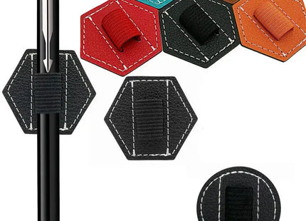 PU Self-adhesive Pen Holder IPad Capacitive Pen Holder Elastic Band Computer Self-adhesive Pen Holder Stationery Organizer