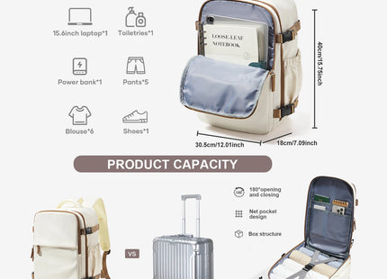 Travel Backpack Wizzair 40x30x20 Short Distance Carry on Luggage Men Backpack female stylish Cabin Bag Notebook Backpack Laptop