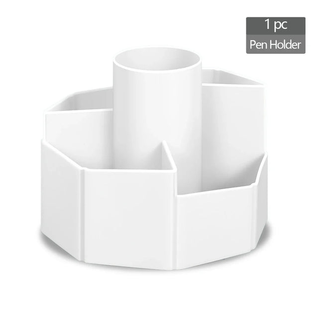 New 360 Rotating Pen Holder Makeup Brush Storage Box Port...
