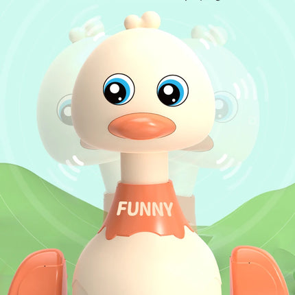 Baby Toy Swing Duck Toy Cartoon Press Vehicles Glide Animal Inertia Pull Back Cars Early Education Toys for Toddlers Boys Girls