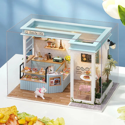 DIY Miniature Doll House 3D Puzzle Building Assembly Kit For Making Room Toys Home Bedroom Decorations With Furniture DollHouses