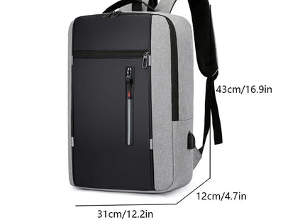 1 Pack 15.6 Inch Men's Business Computer Bag Multi-pocket High-capacity Usb Charging Work Commuting Backpack