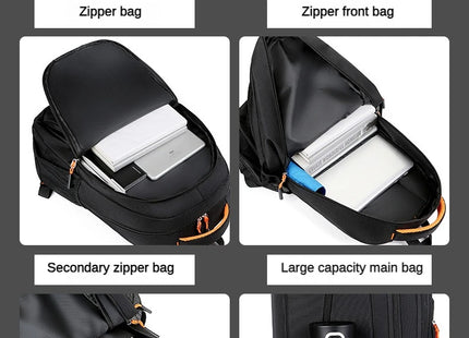 Men's Backpacks Oxford Waterproof Rucksack Business Computer Bag Casual Travel Backpack Senior High School Student Schoolbag