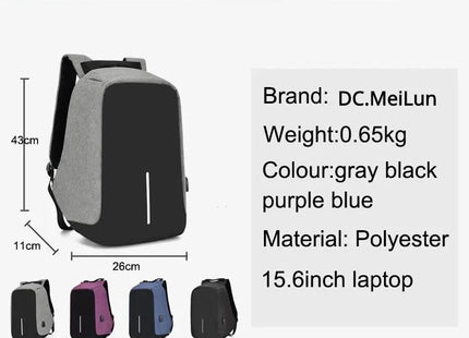Anti-theft Backpack Bag 15.6 Inch Laptop Men Mochila Male Waterproof Back Pack Backbag Large Capacity School Backpack Designer