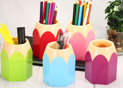 3-5Pc Multifunction Pen Holder Pencil Brush Container Desktop Decoration Stationery Storage Vase Organizer Cute Desk Accessories