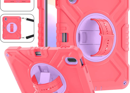 Shockproof Case for iPad 10th(2022) 10.9 inch with 360° Rotating Hand Strap, Portable Shoulder Strap and Pencil Slot