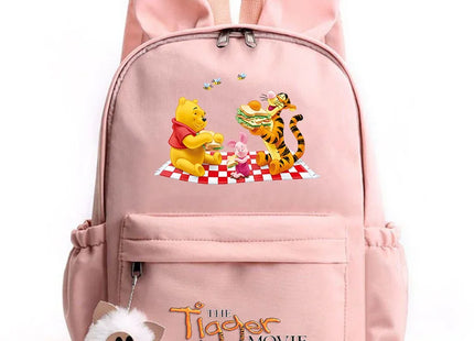 The Tigger Movie Backpack for Girl Boy Student Teenager Rucksack Casual Portable Laptop Travel Rabbit Ears Cute Mochila
