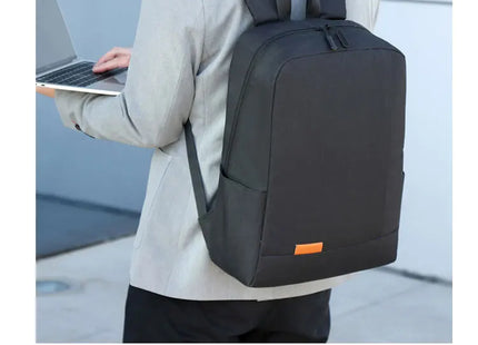 1 Pack 15.6 Inch Men's Business Simple Computer Backpack Usb Charging Lightweight Schoolbag Travel Commuting