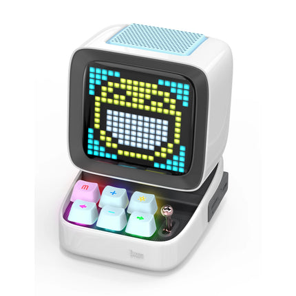 Divoom Ditoo Retro Pixel Art Bluetooth Portable Speaker Alarm Clock DIY LED Display Board, Birthday Gift Home Decoration