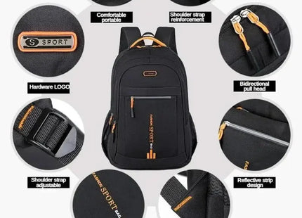 Men's Backpacks Oxford Waterproof Rucksack Business Computer Bag Casual Travel Backpack Senior High School Student Schoolbag