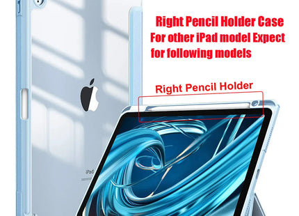 For iPad Case 10.2 9th 8th 7th 10 10th Generation Pro 11 13 2024 12.9 2022 Cover Pencil Holder Funda For iPad Air 5 4 10.9 Cases