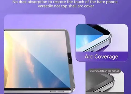 Dust Free Easy Installation Tempered Glass For iPad Air 13 11 10 12.9 M4 M3 A16 Pro Mini 7 6 5 Screen Protector Film Accessories