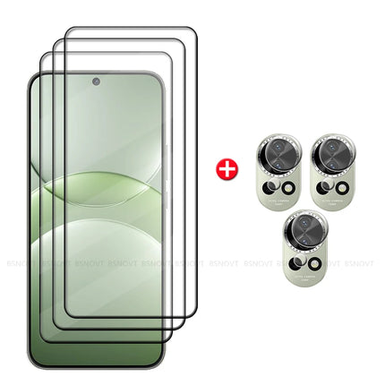 6-in-1 For Huawei Nova 13 Glass Huawei Nova 13 Tempered Glass Phone Full Cover Glue Screen Protector Huawei Nova 13 Lens Glass