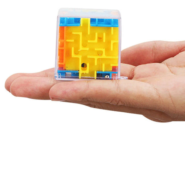 Mini 3D Maze Magic Cube Six-sided Transparent Puzzle Spee...