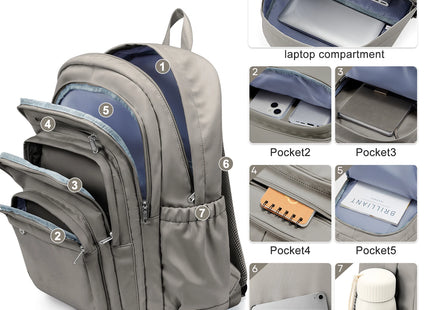 School Bag for 15.6 Inch Laptop Backpack for School Kids Girls Large Capacity Light Weight Backpack Women Fashion College Bag