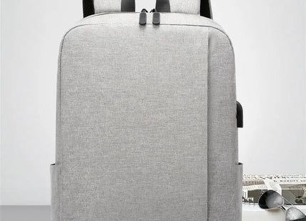 1 Pack 15.6 Inch Men's Business Simple Computer Backpack Usb Charging Lightweight Schoolbag Travel Commuting