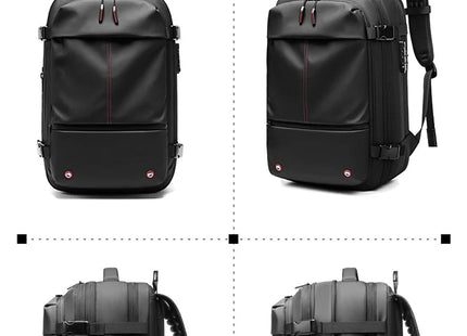 Travel Men 17 inch Laptop Backpack vacuum compression Backpack Business Large Capacity school Backpack expand outdoor backpack