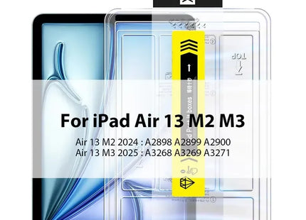 Dust Free Easy Installation Tempered Glass For iPad Air 13 11 10 12.9 M4 M3 A16 Pro Mini 7 6 5 Screen Protector Film Accessories