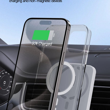 15W Magnetic Car Wireless Charger For Magsafe iPhone 12 13 14 15 16 Pro Max Air Vent Car Phone Holder Stand Fast Car Charging