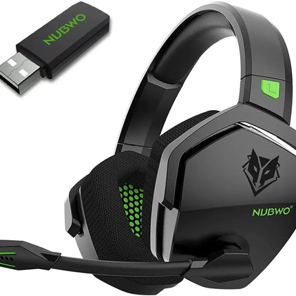 NUBWO G06 Dual Wireless Gaming Headset with Microphone for PS5, PS4, PC, Mobile, Switch, 2.4GHz Bluetooth 5.3 Gaming Headphones