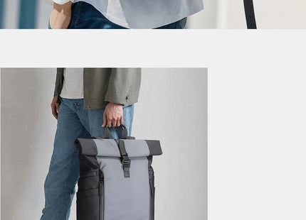 MARK RYDEN Men's Backpack Water Repellent Rolltop Backpack 17 inch Laptop Bag- Light Line Series