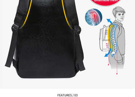 1 Pack 15.6 Inch Men's Business Simple Computer Backpack Usb Charging Lightweight Schoolbag Travel Commuting