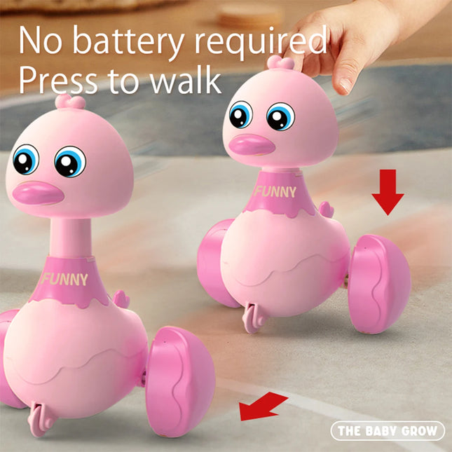 Baby Toy Swing Duck Toy Cartoon Press Vehicles Glide Anim...