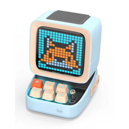 Divoom Ditoo Retro Pixel Art Bluetooth Portable Speaker Alarm Clock DIY LED Display Board, Birthday Gift Home Decoration