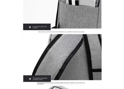 High Quality Oxford Cloth Versatile Backpack Black Grey Washable School Student Backpack 15 Inches Computer Bag Unisex