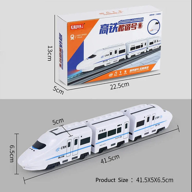 Kids DIY Simulation High Speed Railway Train Toy Car Elec...