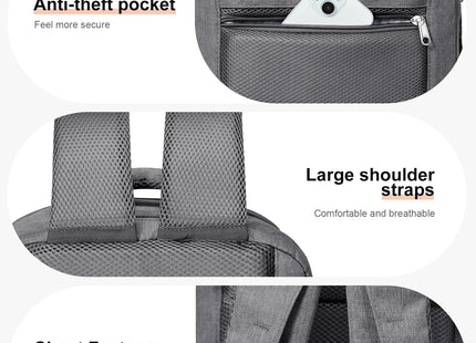 Computer bag, high-capacity travel backpack, cabin bag 45-34-15, airline-approved boarding bag, male business travel backpack