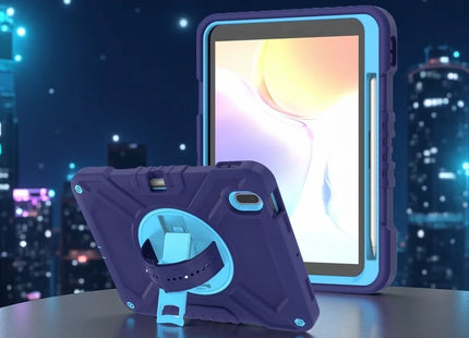 Shockproof Case for iPad 10th(2022) 10.9 inch with 360° Rotating Hand Strap, Portable Shoulder Strap and Pencil Slot