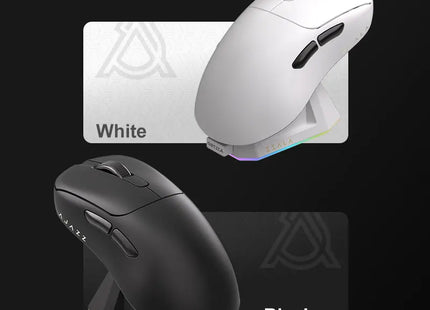 AJAZZ AJ179 PRO PAW3395 Lightweight Wired Wireless Mouse with Magnetic Charging Base Ergonomic Macro Gaming Mouse for PC Laptop