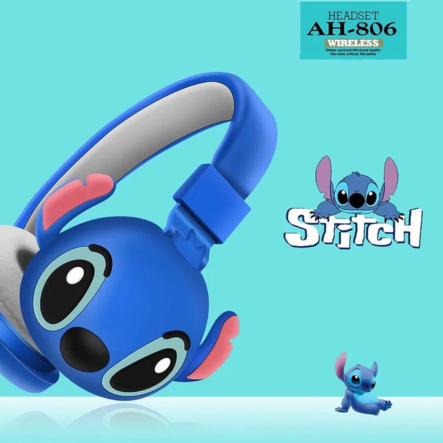Disney Stitch Wireless Bluetooth Headphones AH-806 HIFI S...