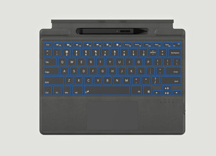 2025 New Color Microsoft Surface Pro 8/9/X/10/11 Bluetooth Magnetic Keyboard with Pen Slot,Touchpad and 7-color Backlit Keyboard