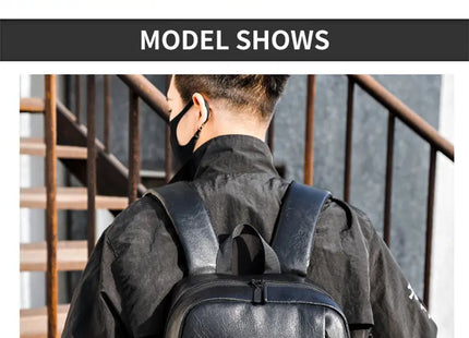1 Pack 15.6 Inch Men's Business Simple Computer Backpack Usb Charging Lightweight Schoolbag Travel Commuting